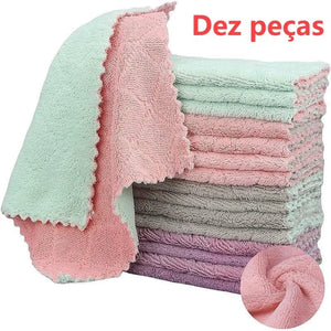 Super Absorvente Microfiber Dish Cloth, Toalha De Limpeza Doméstica, Utensílios De Cozinha, Alta Qualidade