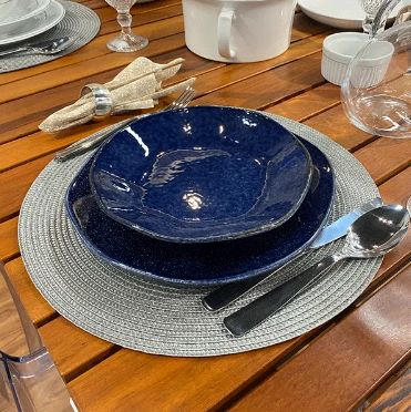 54 Peças Aparelho de Jantar em Porcelana Conjunto de Luxo Safira Oxford® - ANTECIPA NATAL